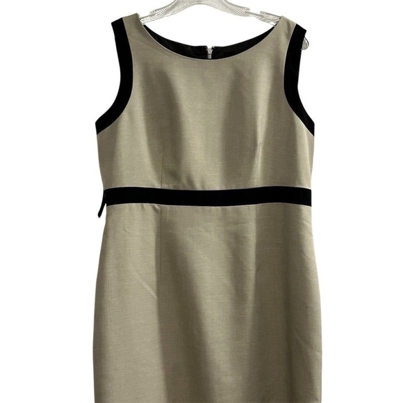 Evan-Picone Women's Beige Sheath Dress Size 10 Knee Length Formal Work - Picture 4 of 10